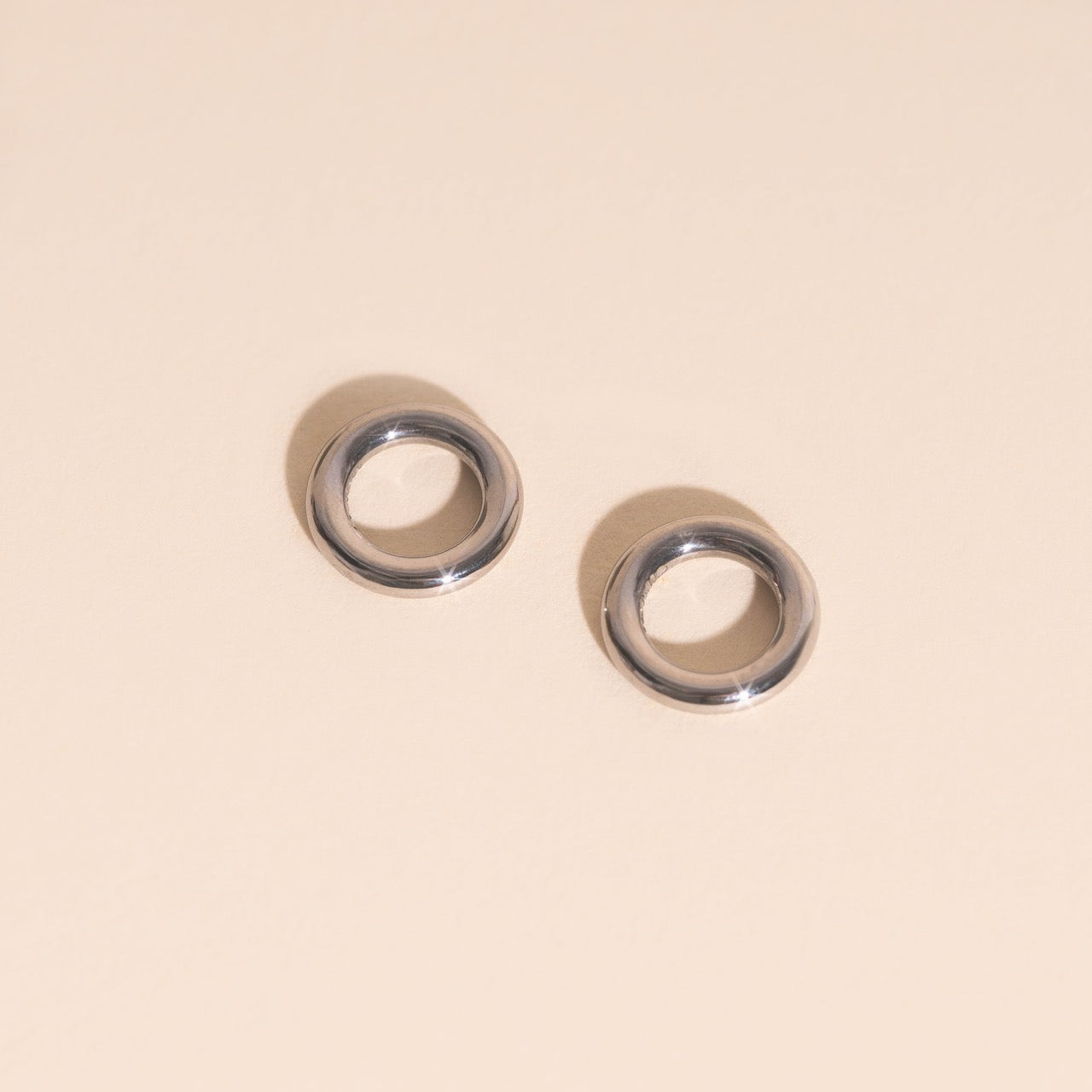 Round Ring Chunky Huggie Hoop Charms