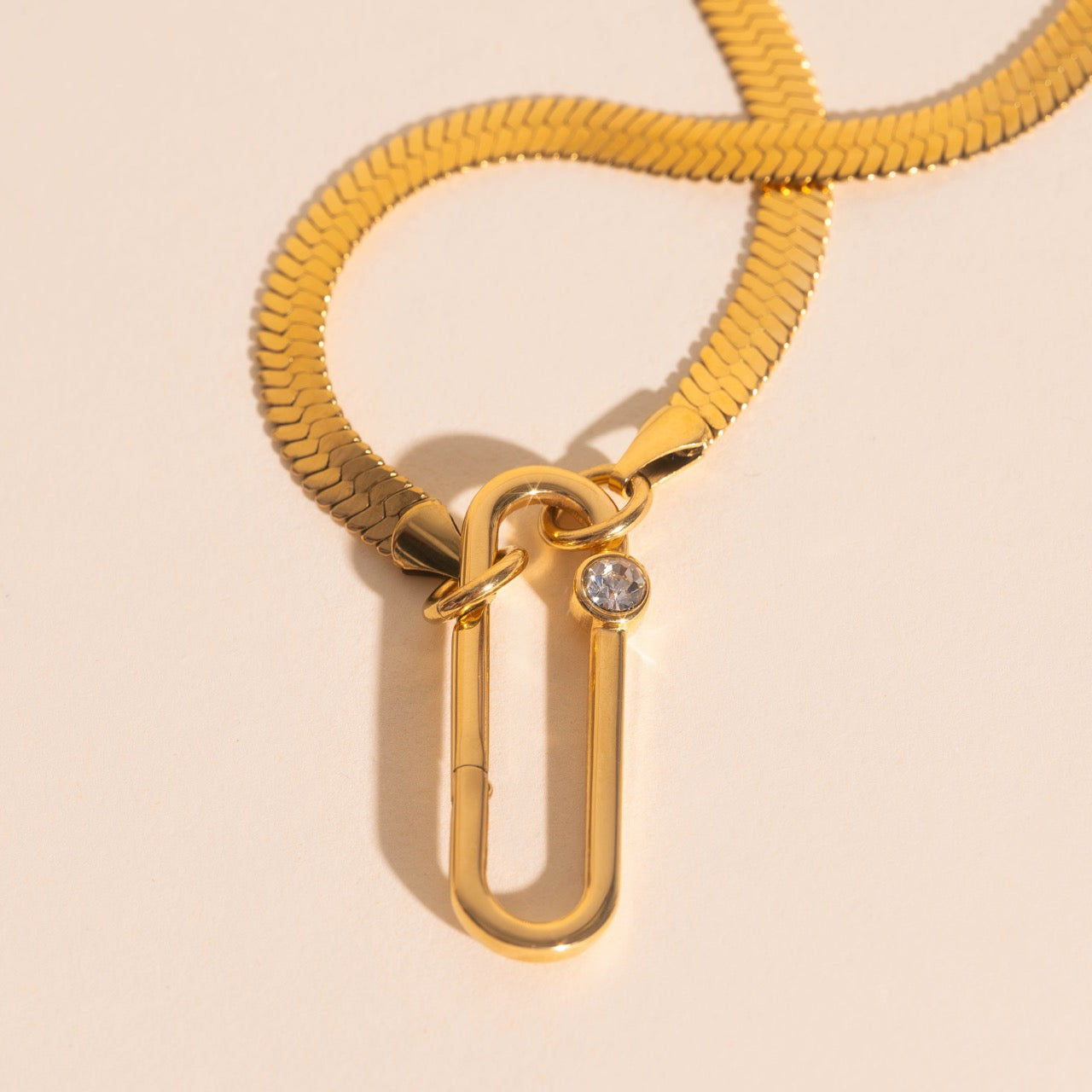 Crystal Rectangle Necklace Charm Clasp (30mm) – Oh Clementine