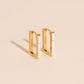 Oblong Opal Trio Huggie Hoop Earrings