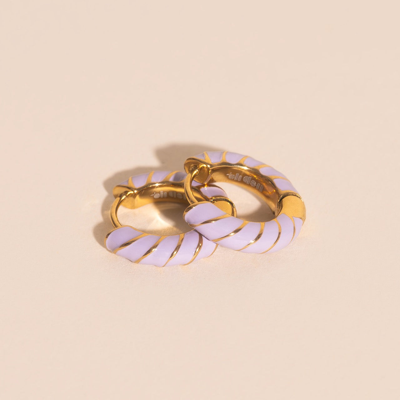 Color Chunky Rounded Huggie Hoop Earrings