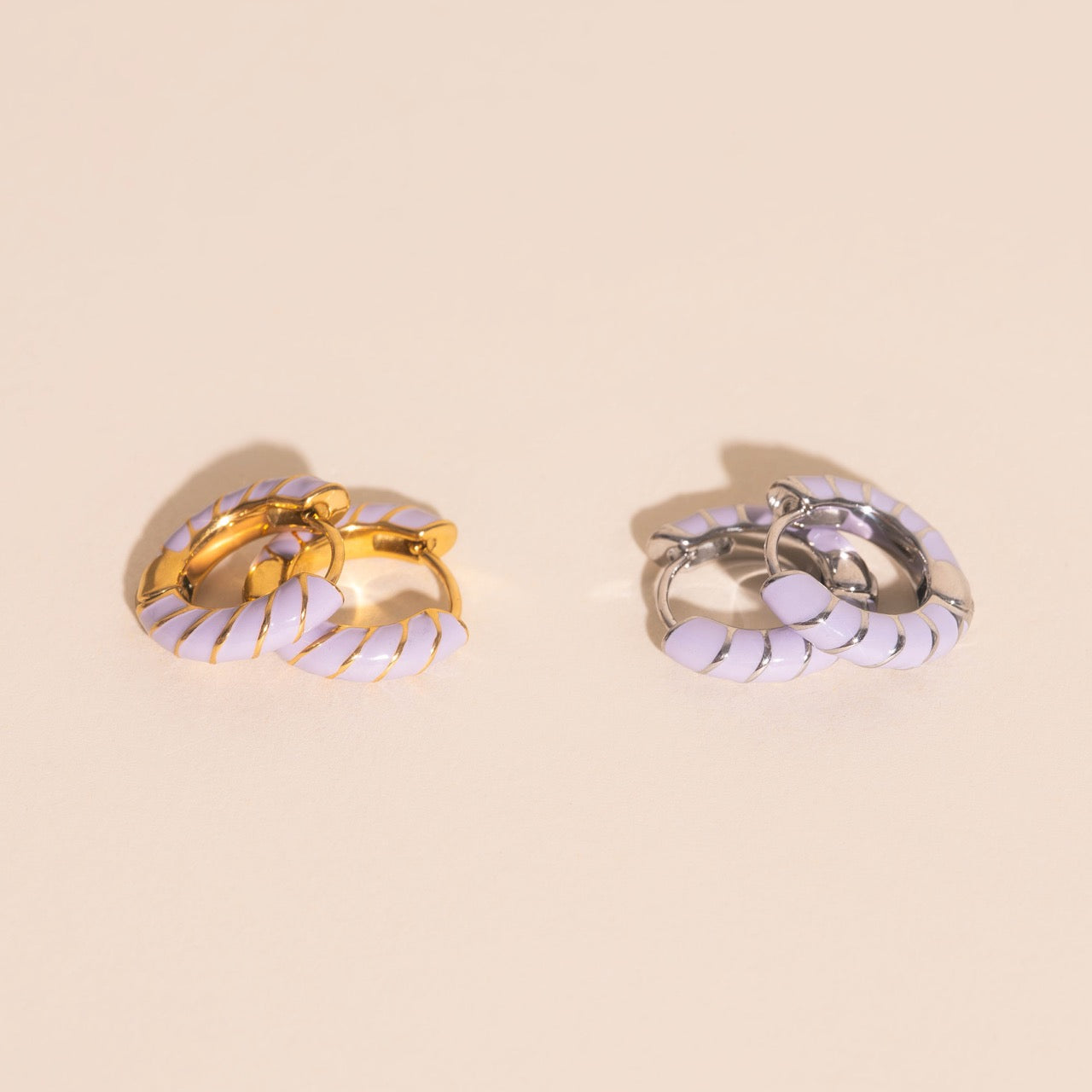 Color Chunky Rounded Huggie Hoop Earrings – Oh Clementine