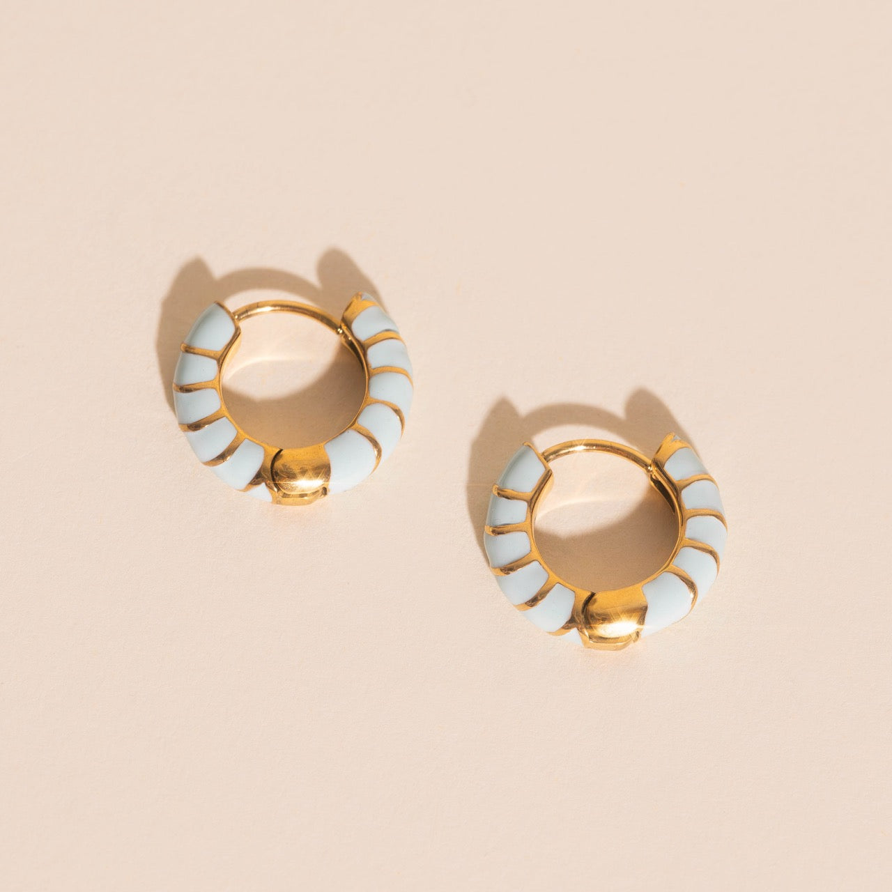 Color Chunky Rounded Huggie Hoop Earrings