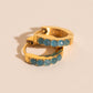 Color Gem Huggie Hoop Earrings