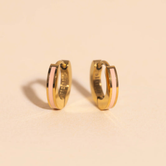 Color Tiny Huggie Hoop Earrings