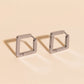 Diamond Chunky Huggie Hoop Earrings