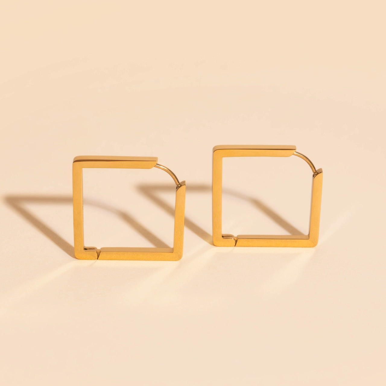 Diamond Chunky Huggie Hoop Earrings