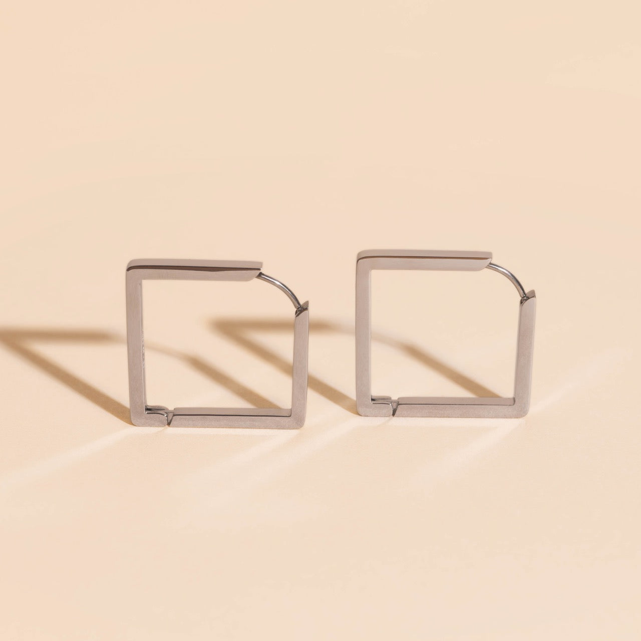 Diamond Chunky Huggie Hoop Earrings