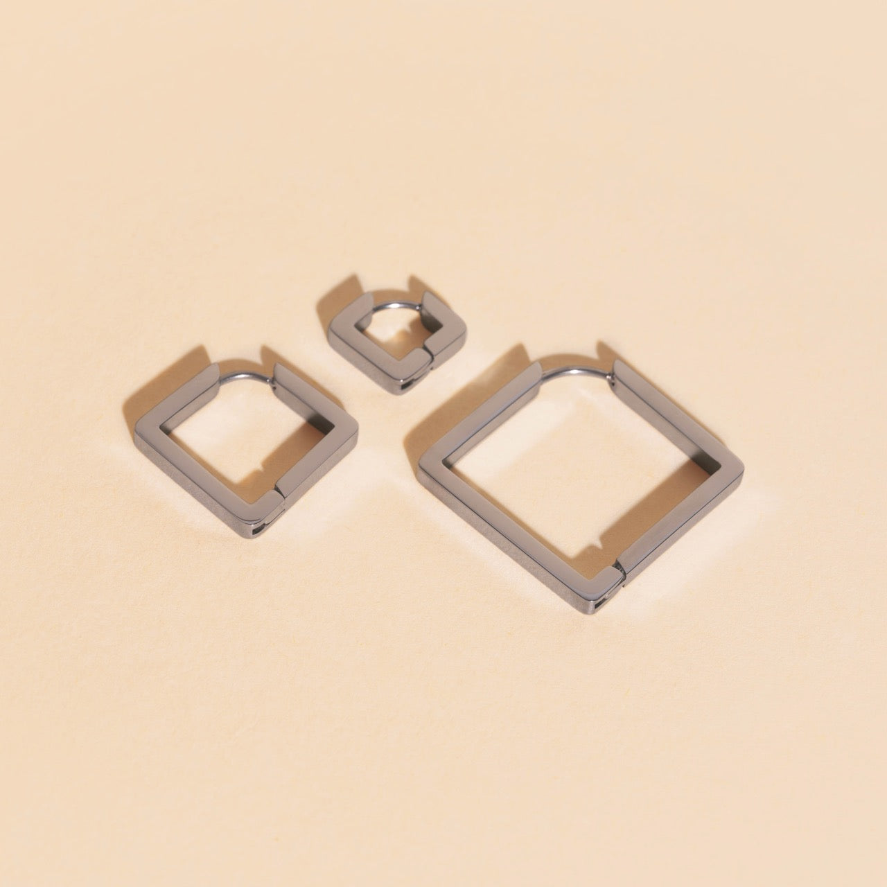 Diamond Chunky Huggie Hoop Earrings