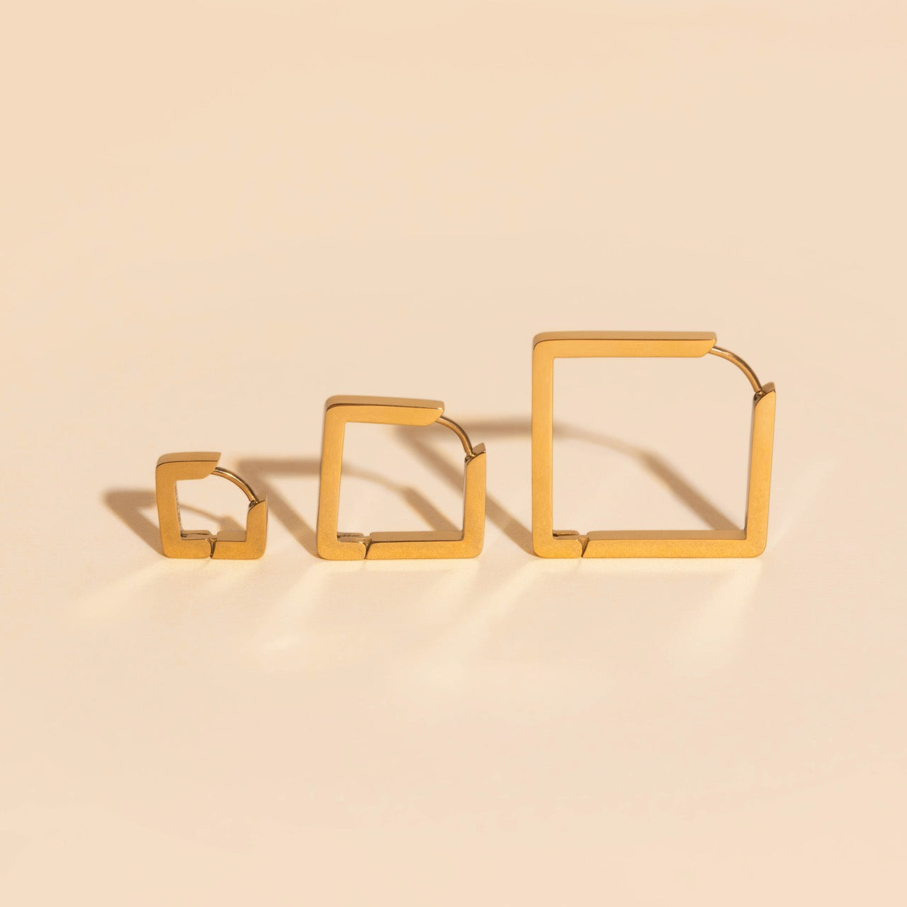 Diamond Chunky Huggie Hoop Earrings