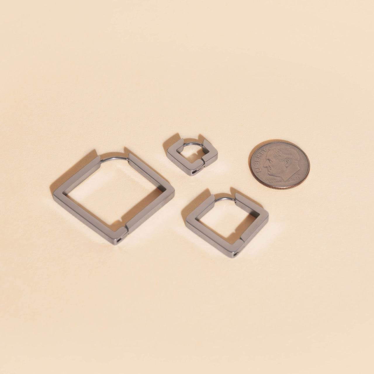 Diamond Chunky Huggie Hoop Earrings