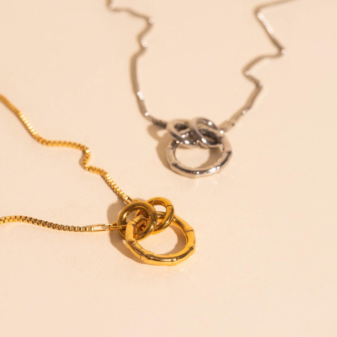 Bamboo Necklace Charm Clasp