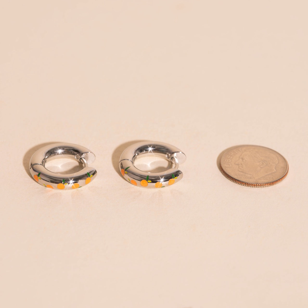 Clementine Chunky Rounded Huggie Hoop Earrings