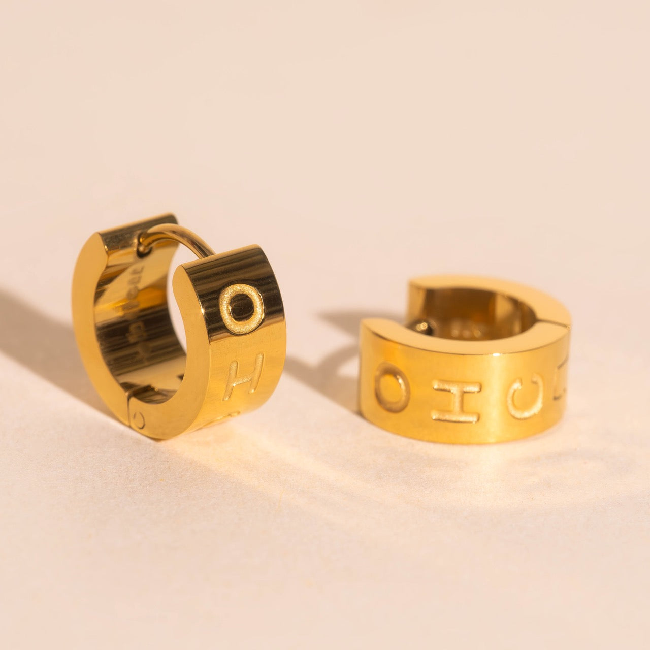 Oh Clem Super Chunky Huggie Hoop Earrings