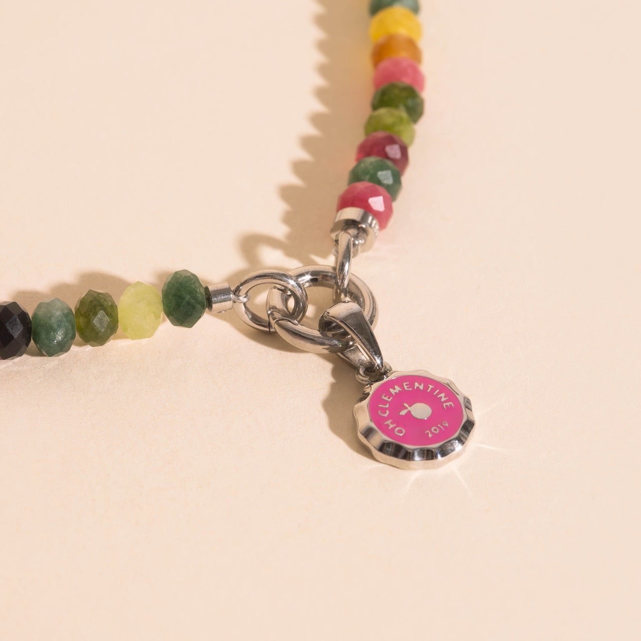 Mini Oh Clem Bottle Cap Necklace Charm