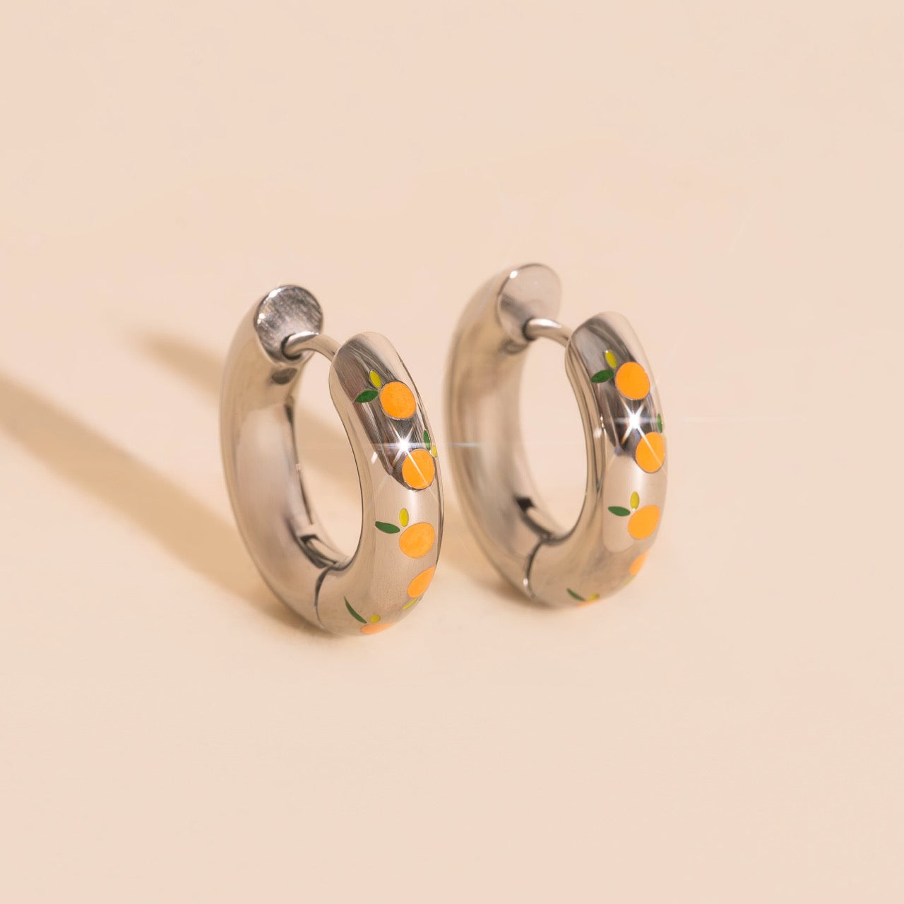 Clementine Chunky Rounded Huggie Hoop Earrings