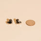 Geometric Heart Stud Earrings