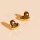 Geometric Heart Stud Earrings