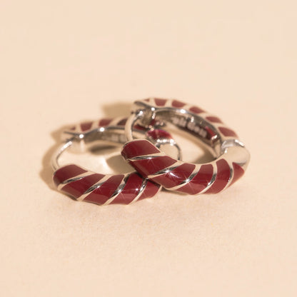 Color Chunky Rounded Huggie Hoop Earrings