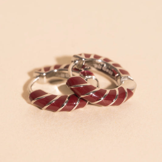 Color Chunky Rounded Huggie Hoop Earrings