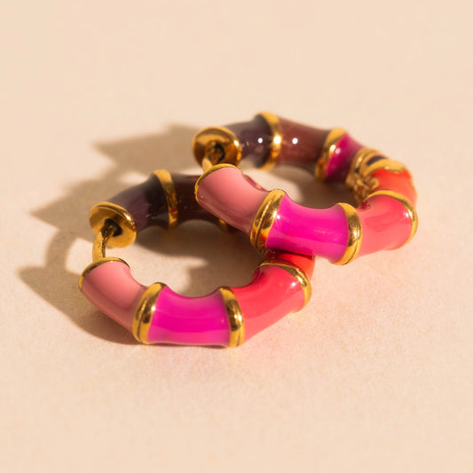 Sweetheart Chunky Rounded Huggie Hoop Earrings