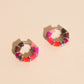 Sweetheart Chunky Rounded Huggie Hoop Earrings