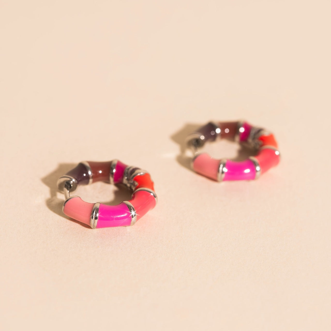 Sweetheart Chunky Rounded Huggie Hoop Earrings