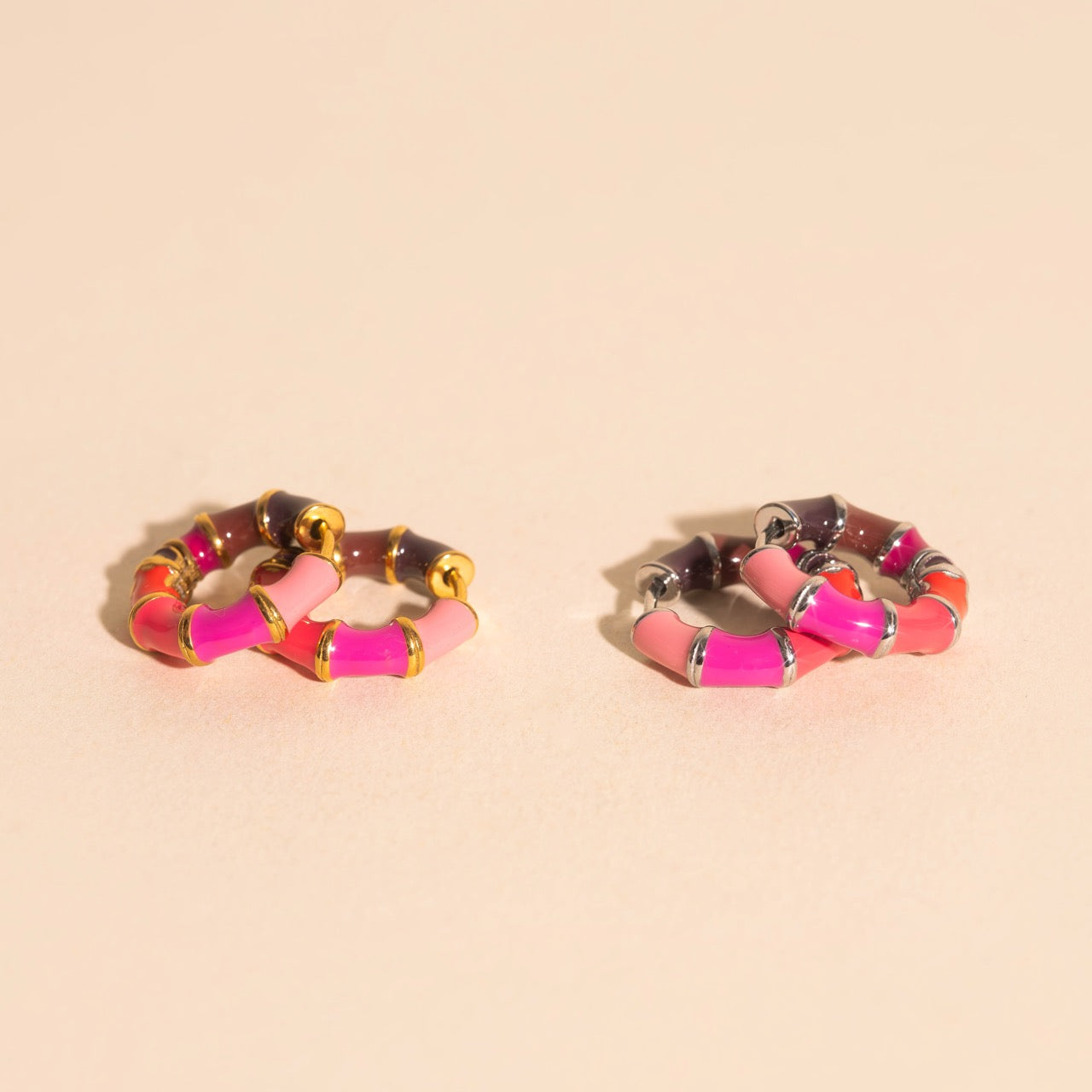 Sweetheart Chunky Rounded Huggie Hoop Earrings