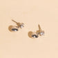Heart Drop Stud Earrings