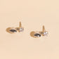 Heart Drop Stud Earrings
