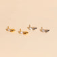 Heart Drop Stud Earrings