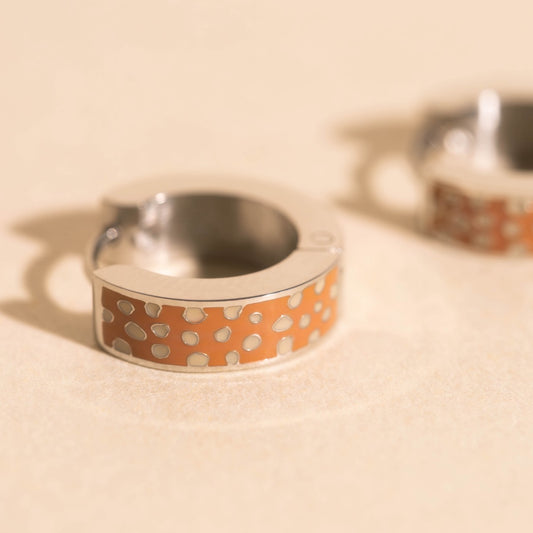 Bambi Chunky Huggie Hoop Earrings