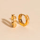Giraffe Huggie Hoop Earrings