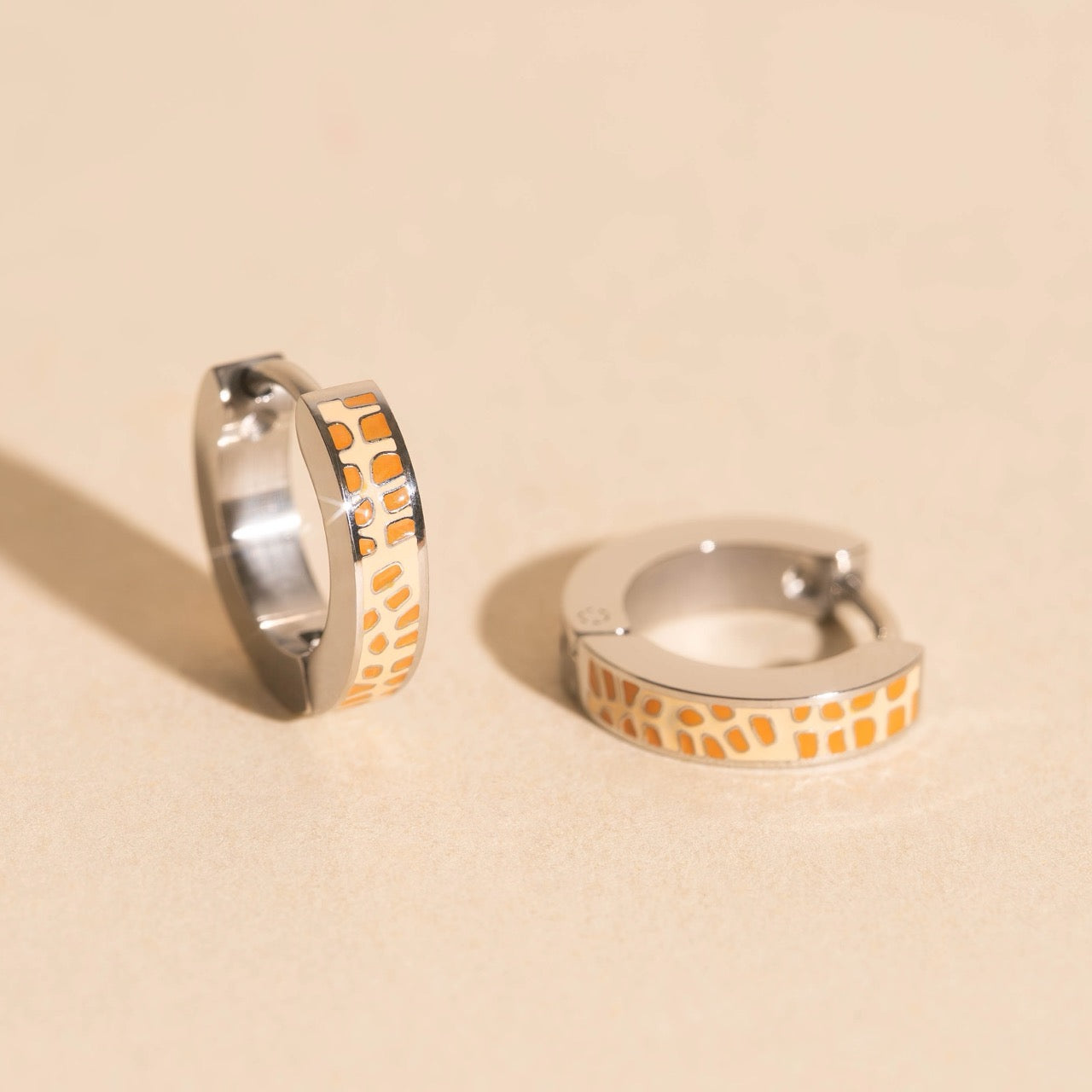 Giraffe Huggie Hoop Earrings