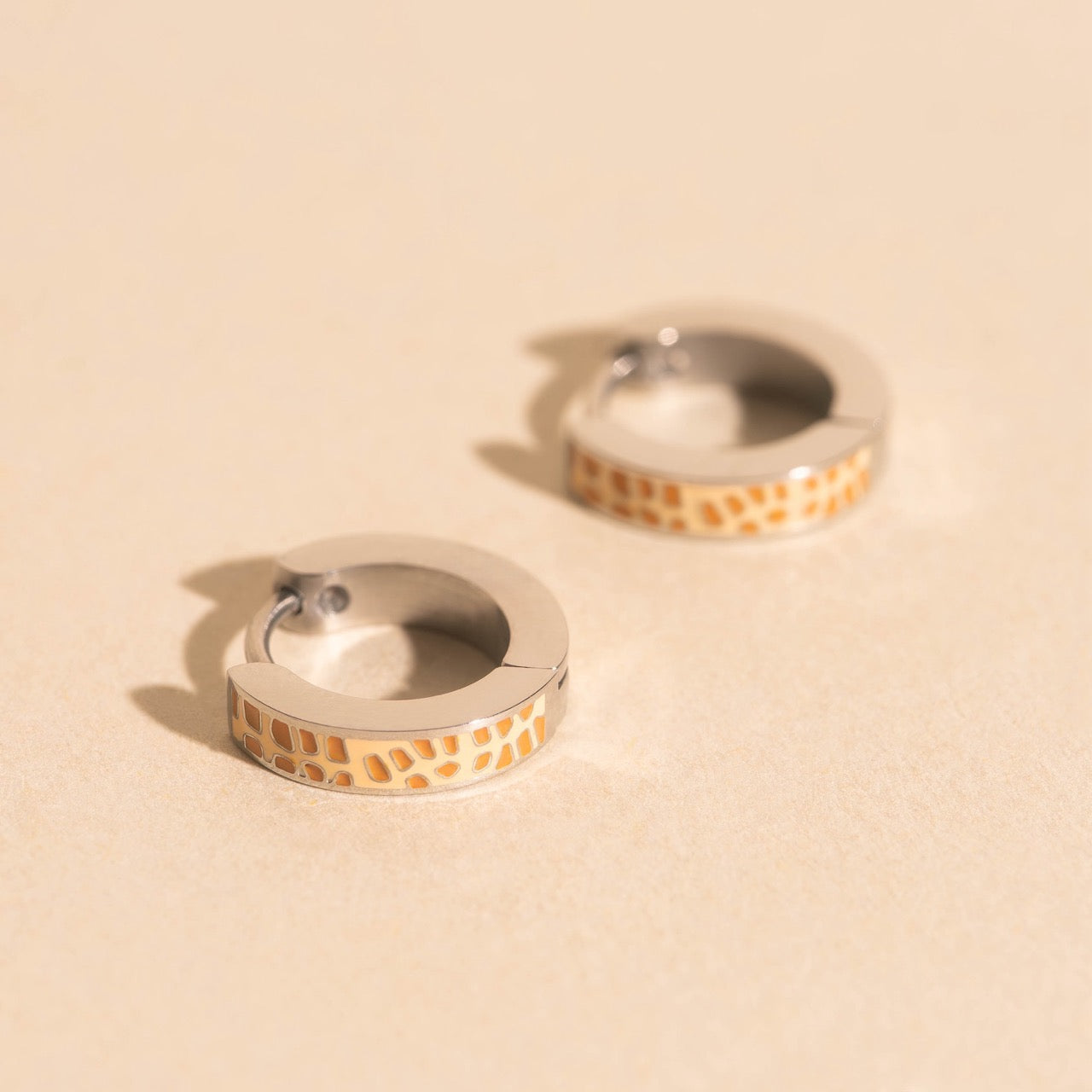 Giraffe Huggie Hoop Earrings