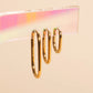 FeatherTUFF™ Rectangle Hoop Earrings 3-pack