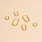 FeatherTUFF™ Rectangle Hoop Earrings 3-pack