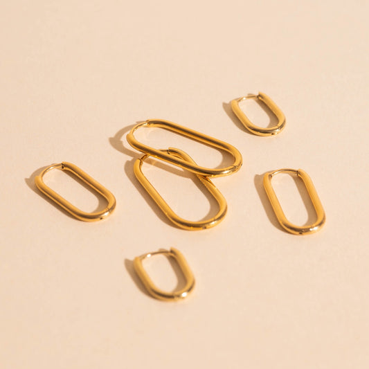 FeatherTUFF™ Rectangle Hoop Earrings 3-pack