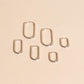 FeatherTUFF™ Rectangle Hoop Earrings 3-pack