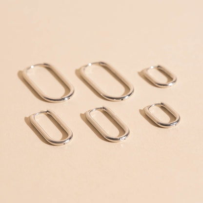 FeatherTUFF™ Rectangle Hoop Earrings 3-pack