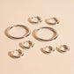 FeatherTUFF™ Noodle Hoop Earrings 4-pack