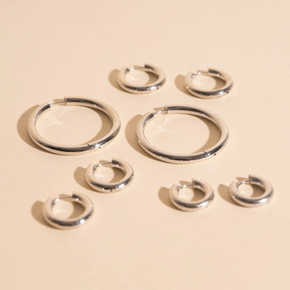 FeatherTUFF™ Noodle Hoop Earrings 4-pack