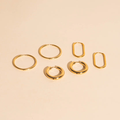 FeatherTUFF™ Basic Hoop Earrings 3-pack - Large