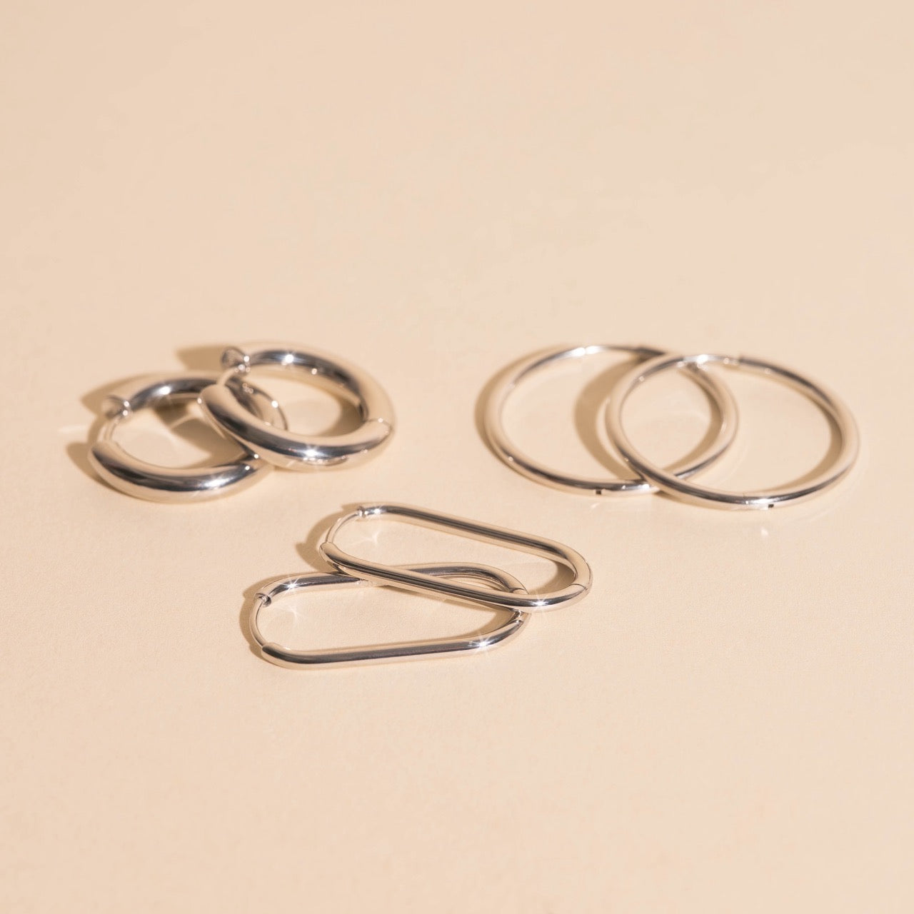FeatherTUFF™ Basic Hoop Earrings 3-pack - Large