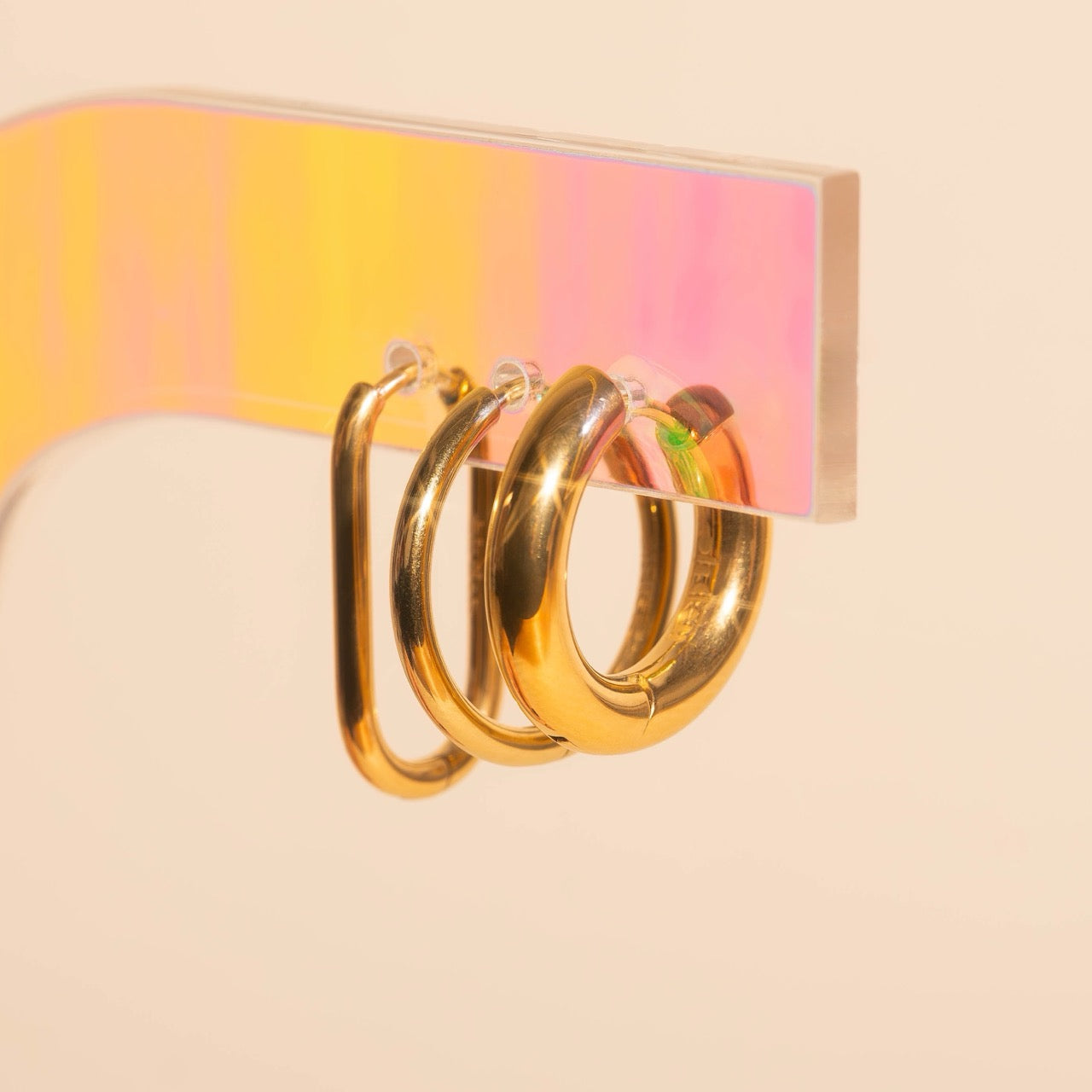 FeatherTUFF™ Basic Hoop Earrings 3-pack - Medium