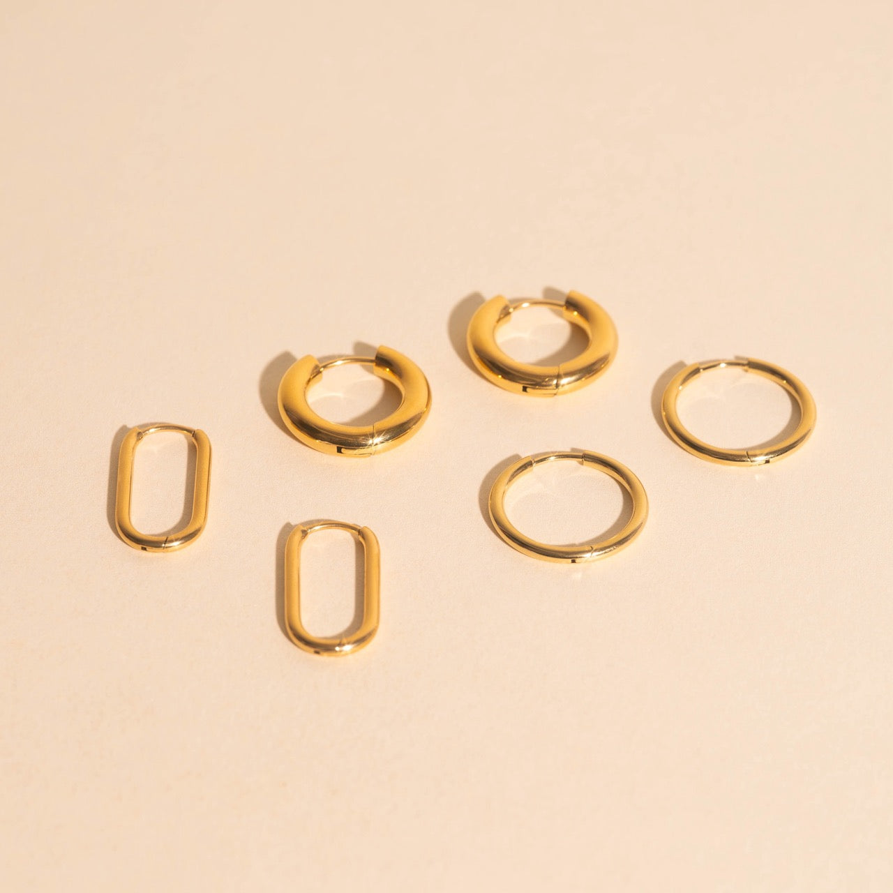 FeatherTUFF™ Basic Hoop Earrings 3-pack - Medium