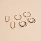 FeatherTUFF™ Basic Hoop Earrings 3-pack - Medium