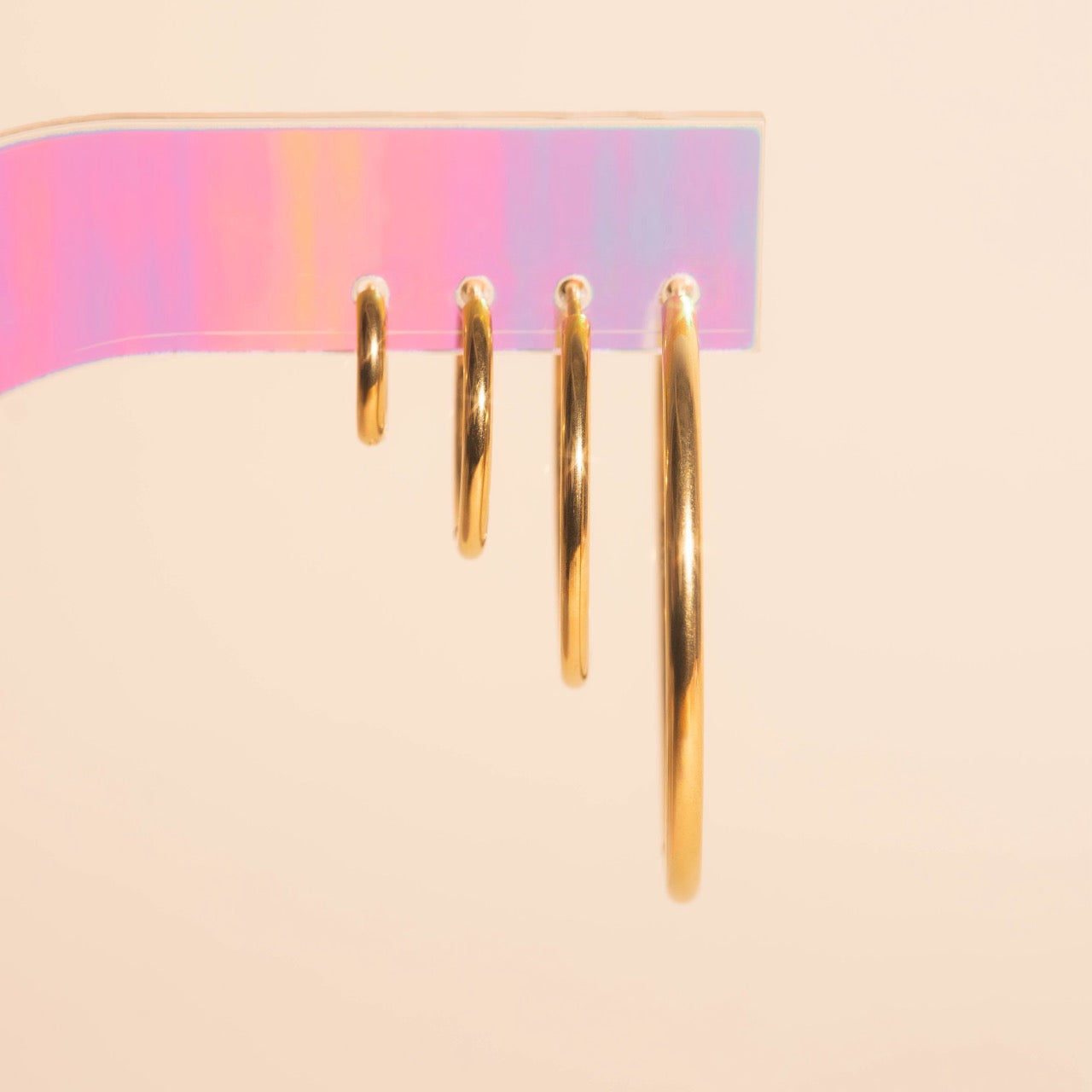 FeatherTUFF™ Circle Hoop Earrings 4-pack