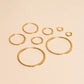 FeatherTUFF™ Circle Hoop Earrings 4-pack