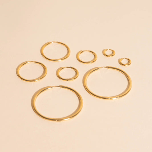 FeatherTUFF™ Circle Hoop Earrings 4-pack