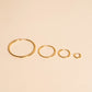 FeatherTUFF™ Circle Hoop Earrings 4-pack